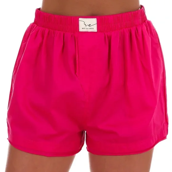 FREE PEOPLE DAY TO DAY SOLID BOXER SHORTS Medium - Picture 1 of 6